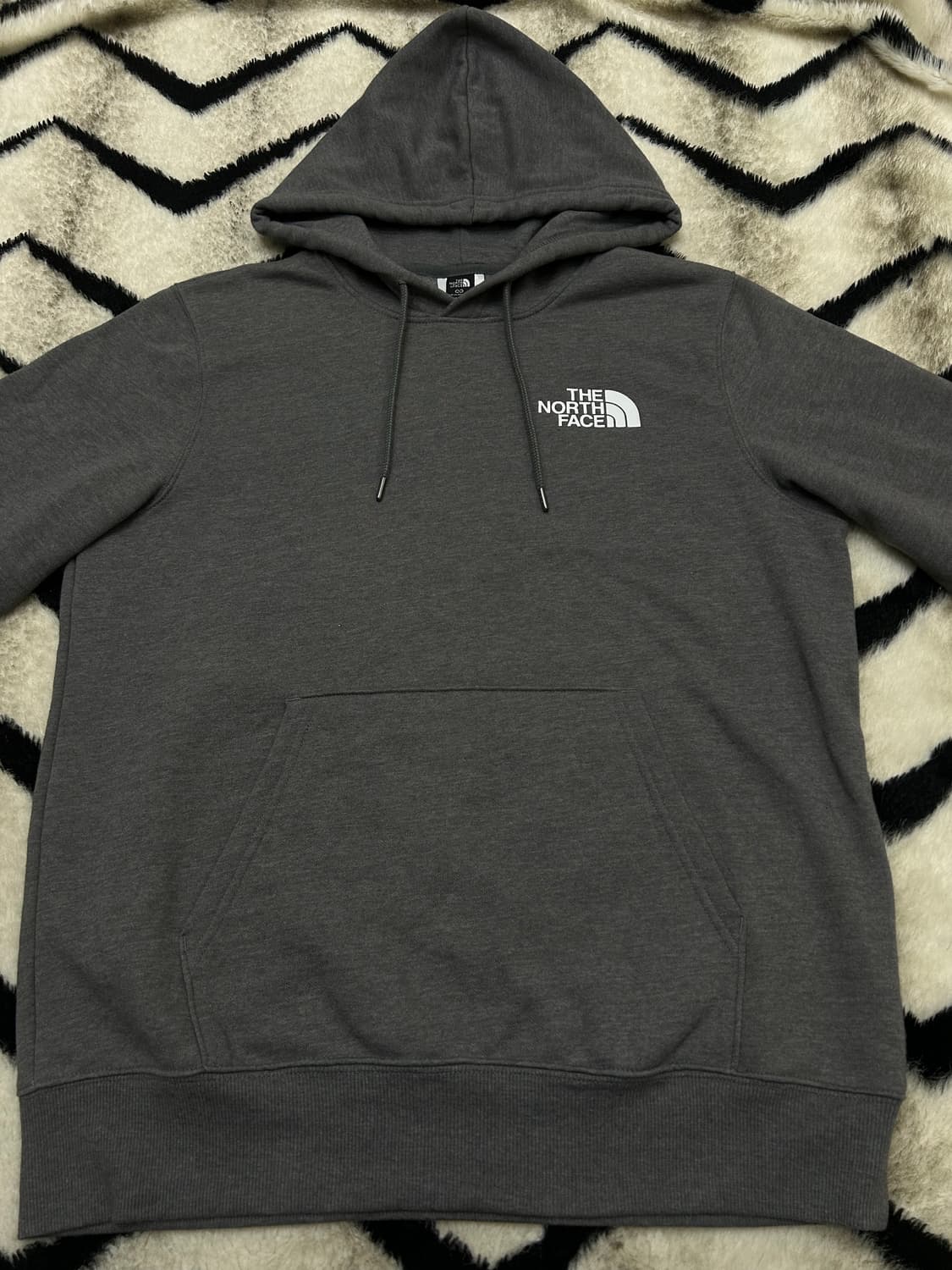 [한국L]노스페이스 빅로고 후드/그레이/기모 상품이미지4