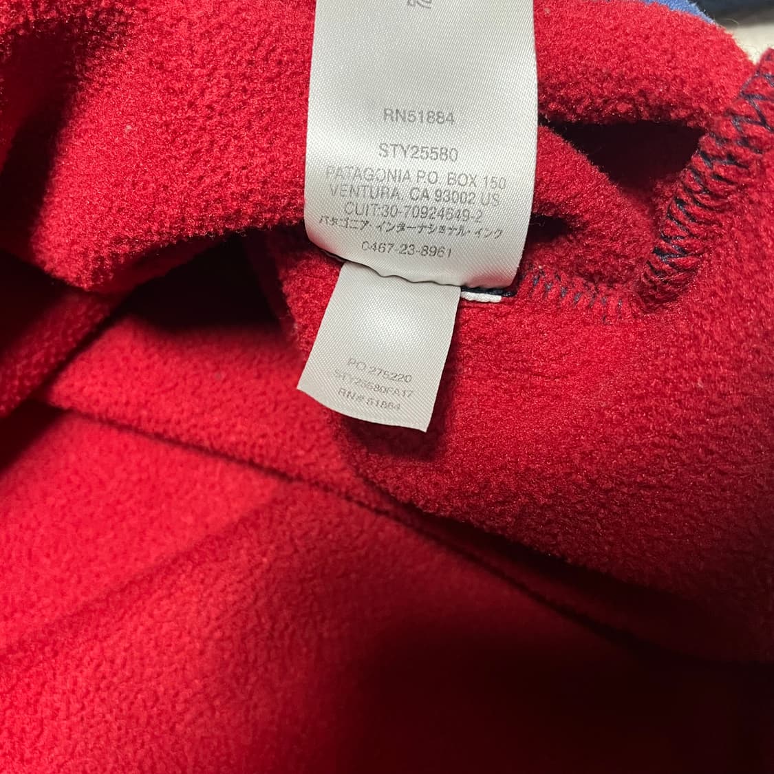 파타고니아 신칠라 네이비/레드 상품이미지5
