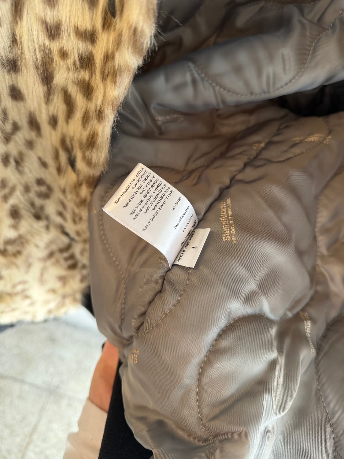 스탠드얼론 레오파드 퍼자켓 상품이미지4