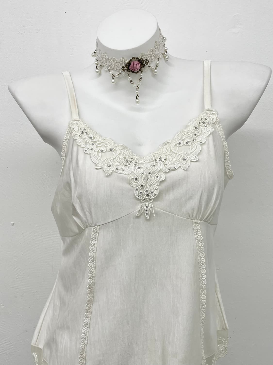 화이트페어리 자수 슬립 상품이미지2