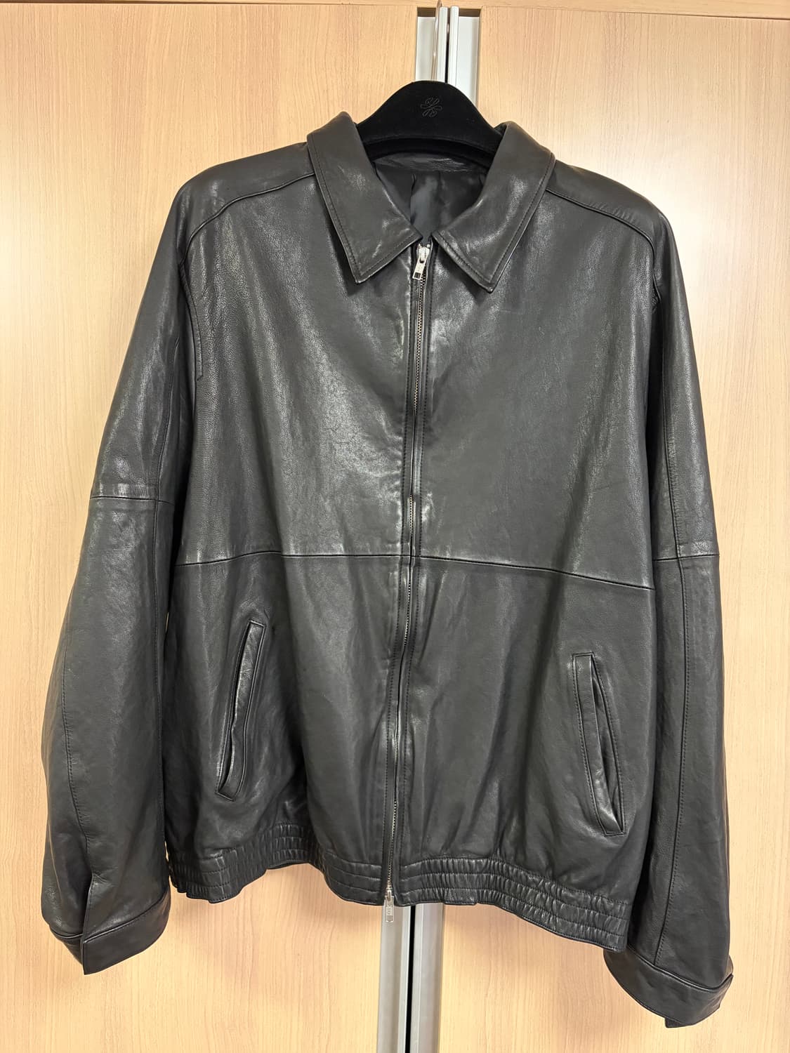 [L] 유스 워시드 레더 블루종 상품이미지3