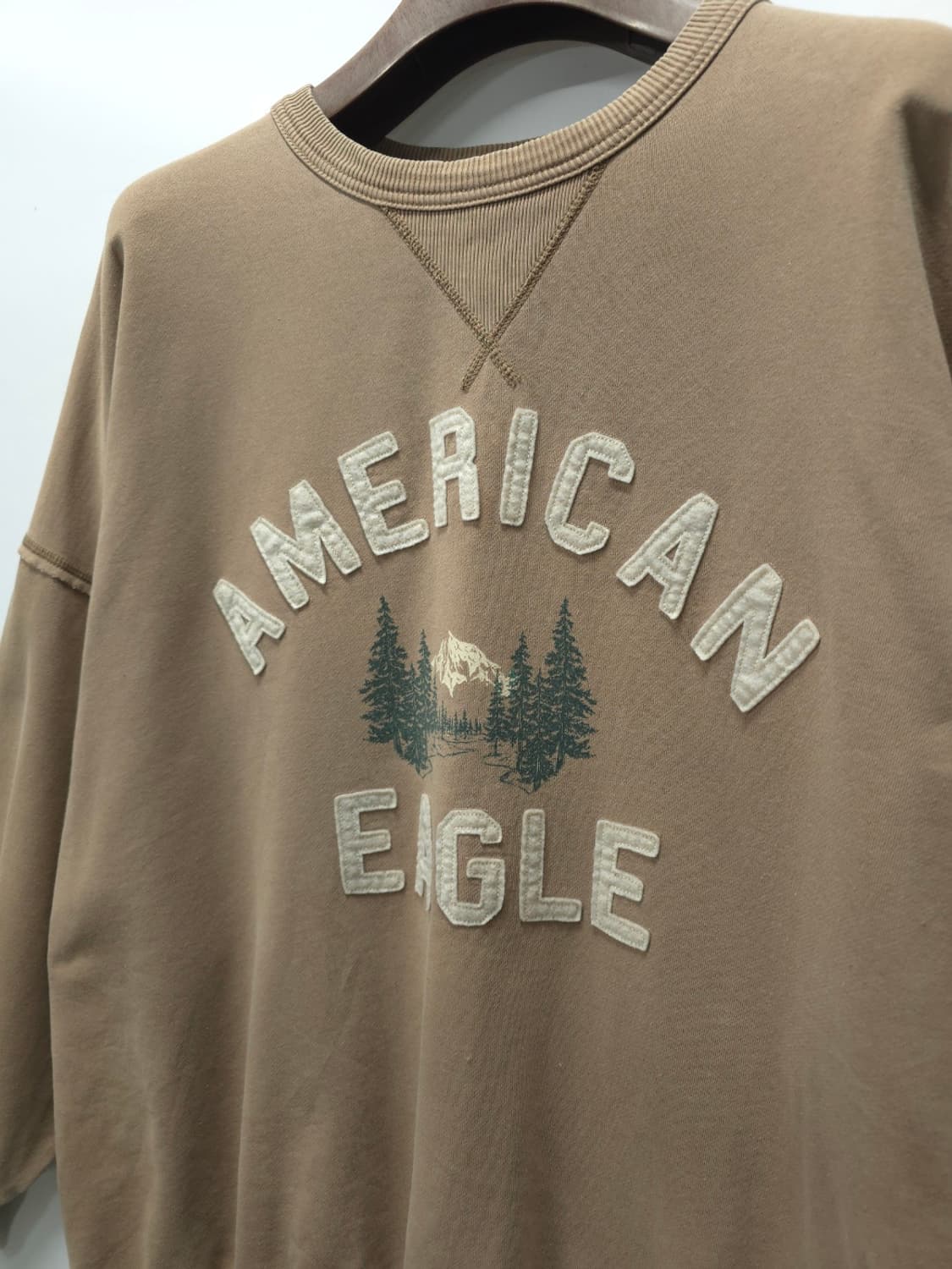 (빅사이즈) 아메리칸이글 펠트로고 맨투맨 (120~125) 상품이미지4