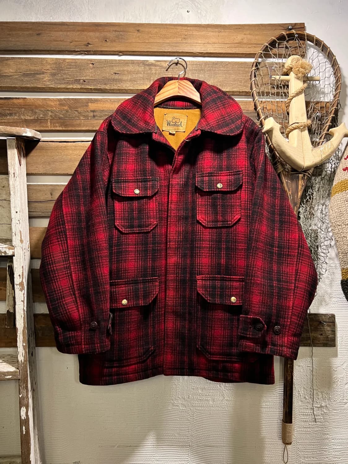 [L]60's 울리치 USA 오리지널 매키노 울 헌팅 크루저 자켓 상품이미지1