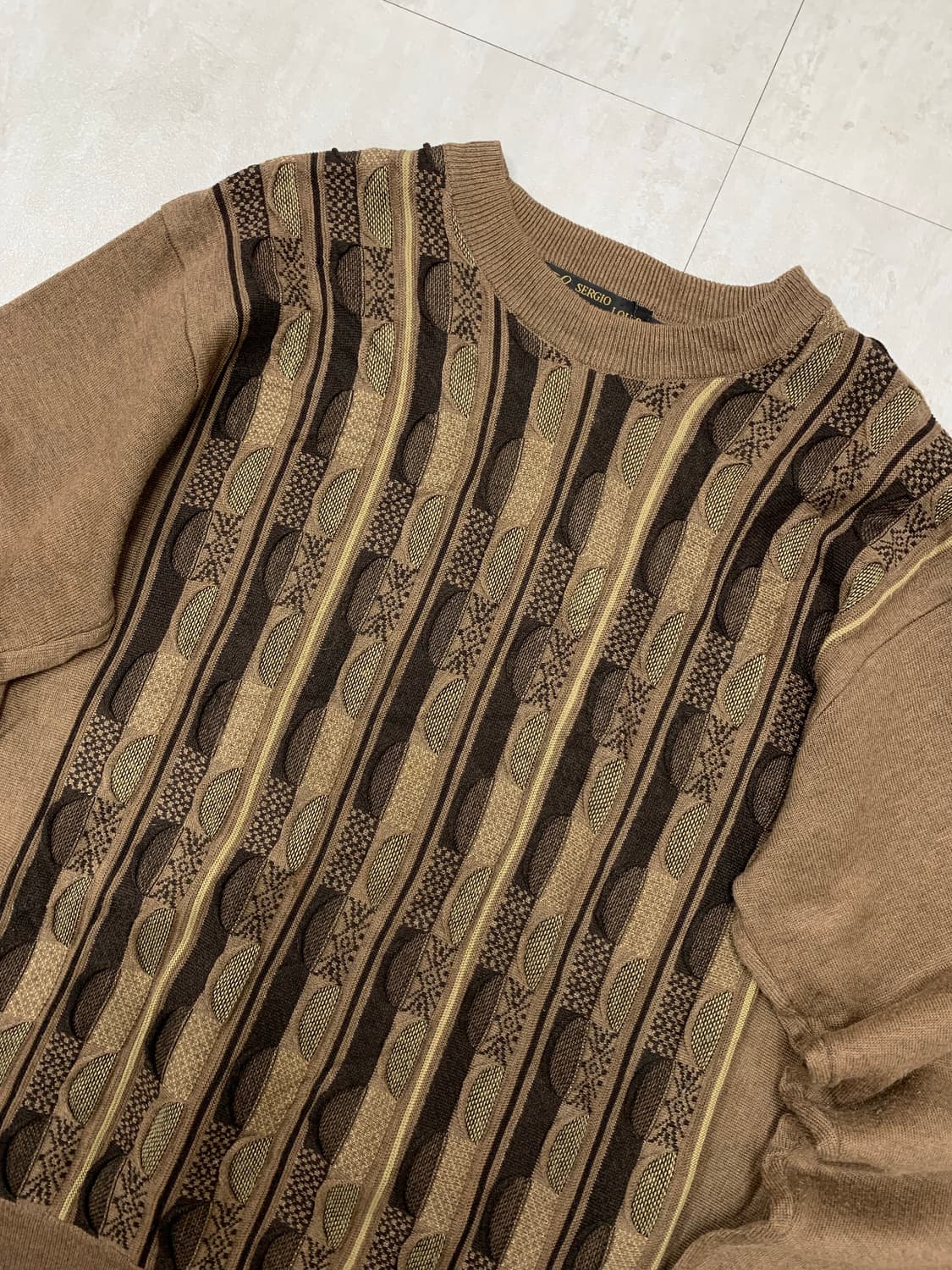 Serglolouis 브라운 패턴 니트 #229 상품이미지2