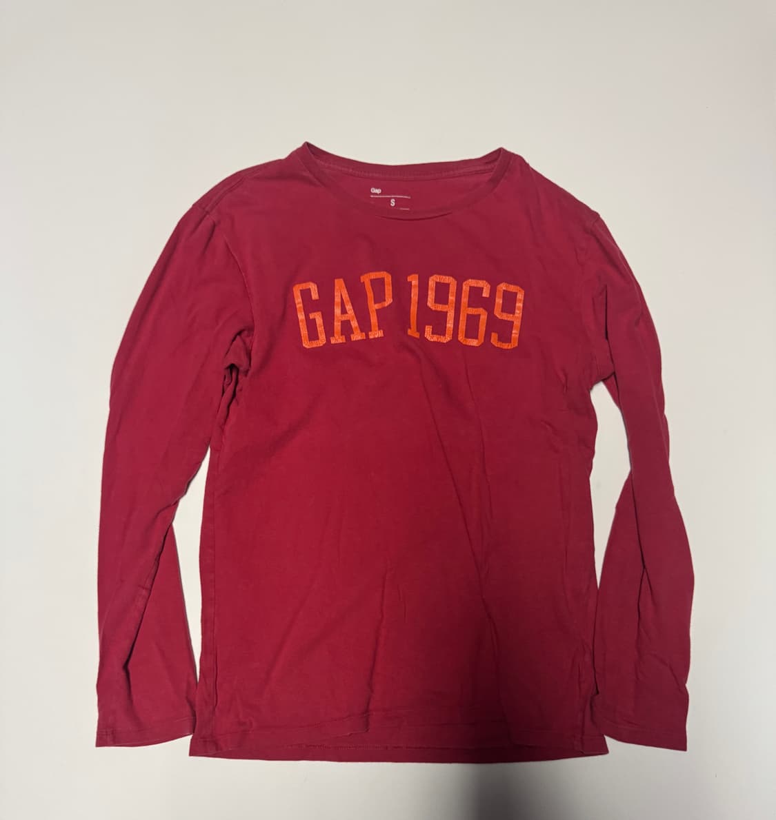 공용!! GAP 갭 1969 롱 슬리브 긴팔 티셔츠 S 상품이미지1