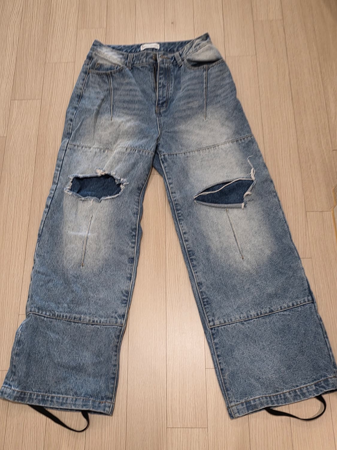 스키즘 인듀싱 바이커 데미지 데님 상품이미지1