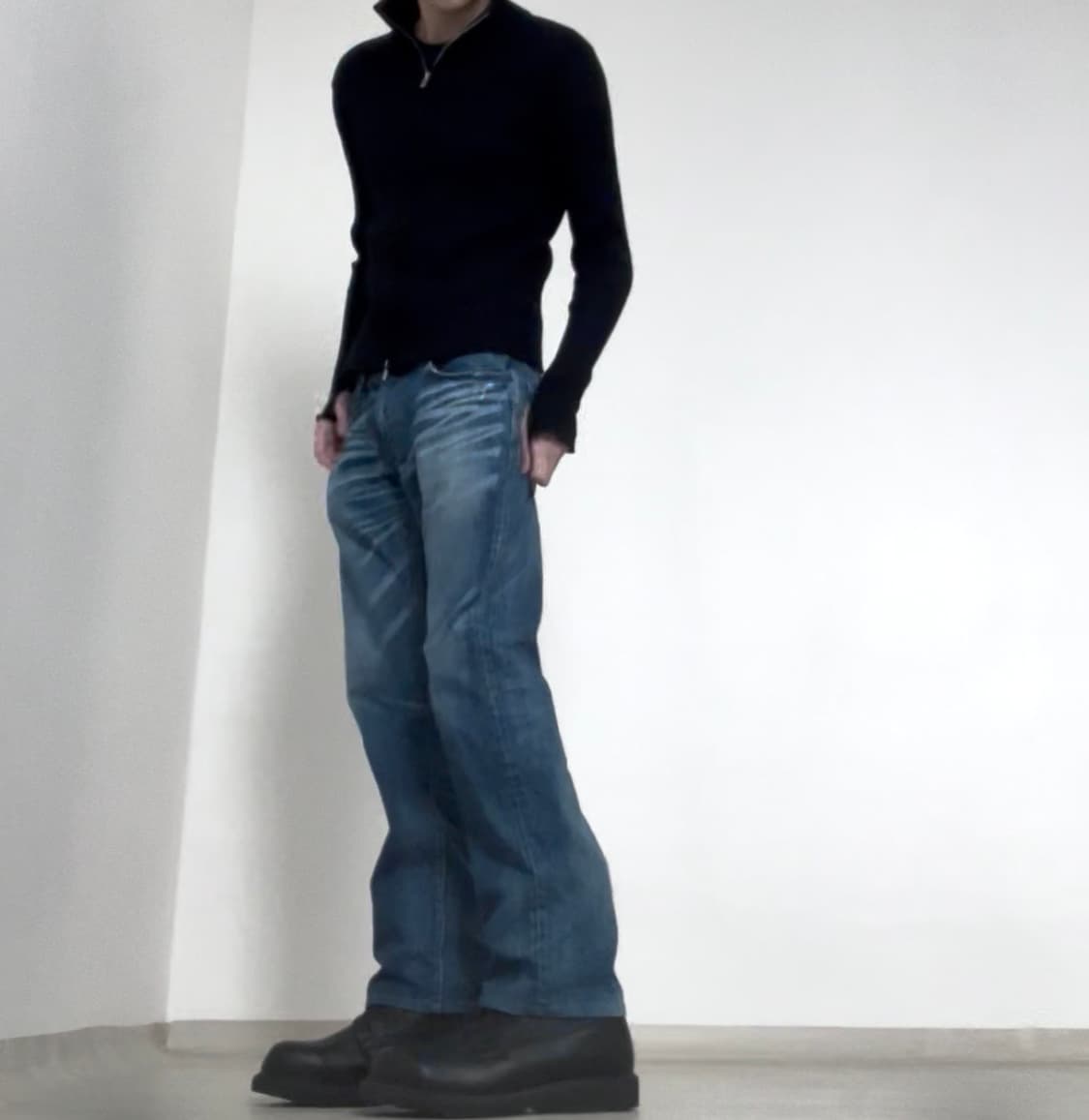 Back number washing denim pants 상품이미지3