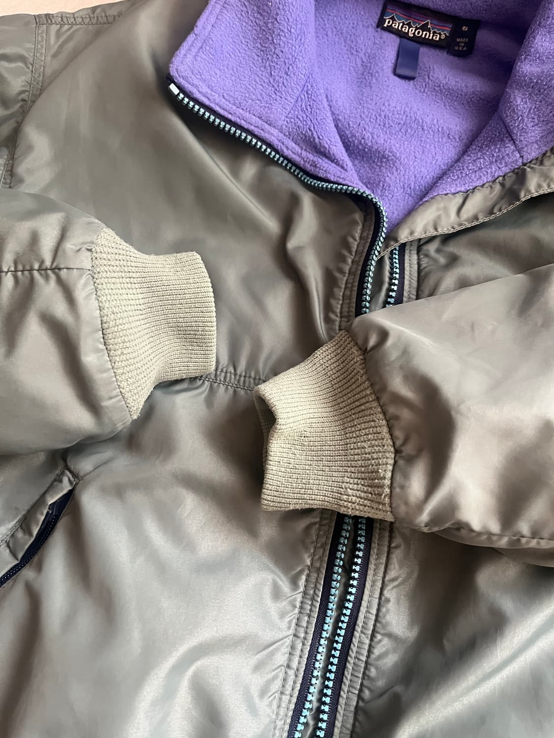 파타고니아 쉘드 신칠라 봄버 자켓 USA 남녀공용 집업 블루종 플리스 상품이미지5