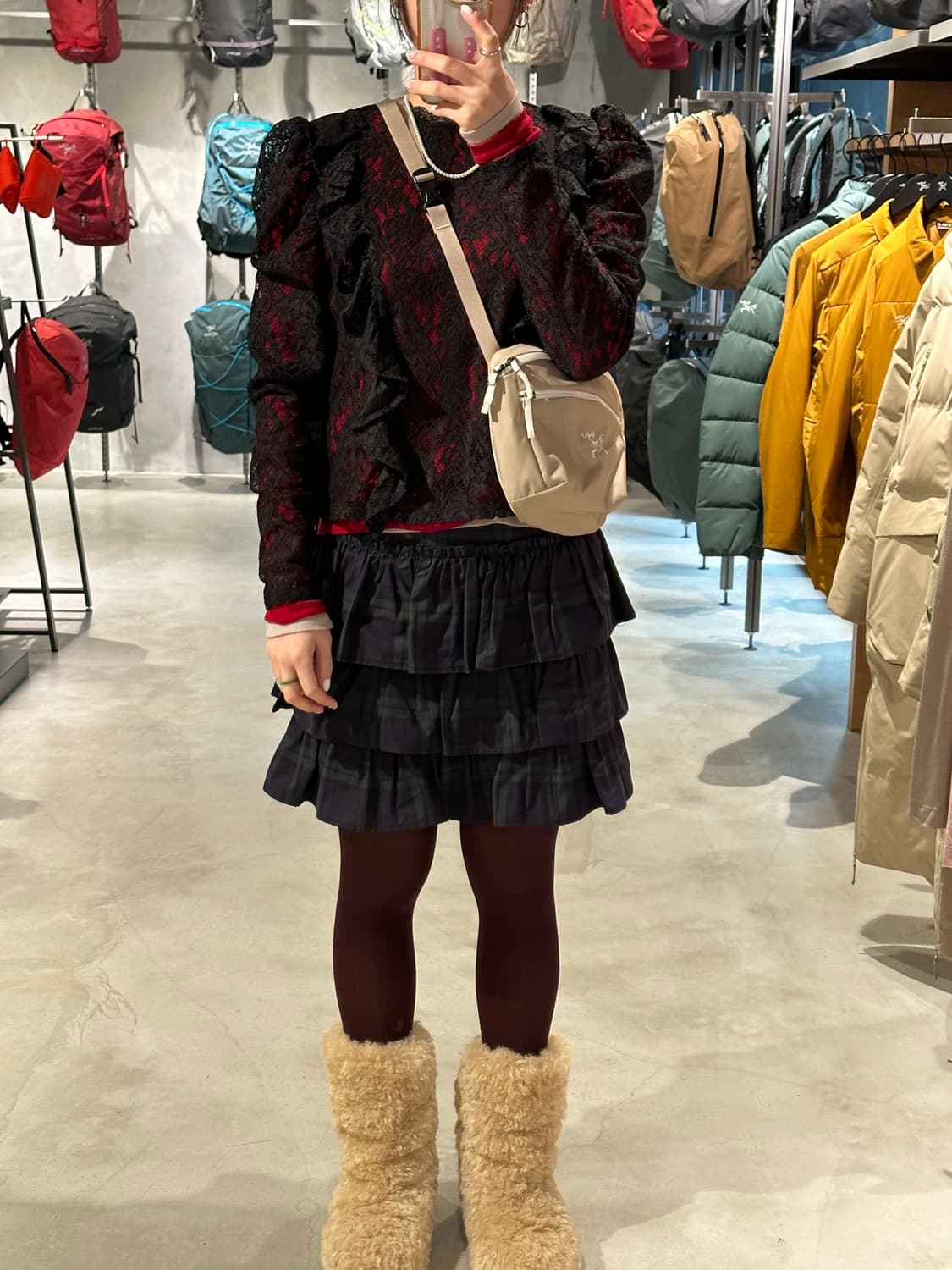 버뮬라 체크 스커트 상품이미지1