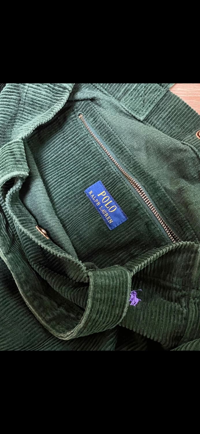 폴로 랄프로렌 코듀로이 토트백 딥그린 상품이미지5