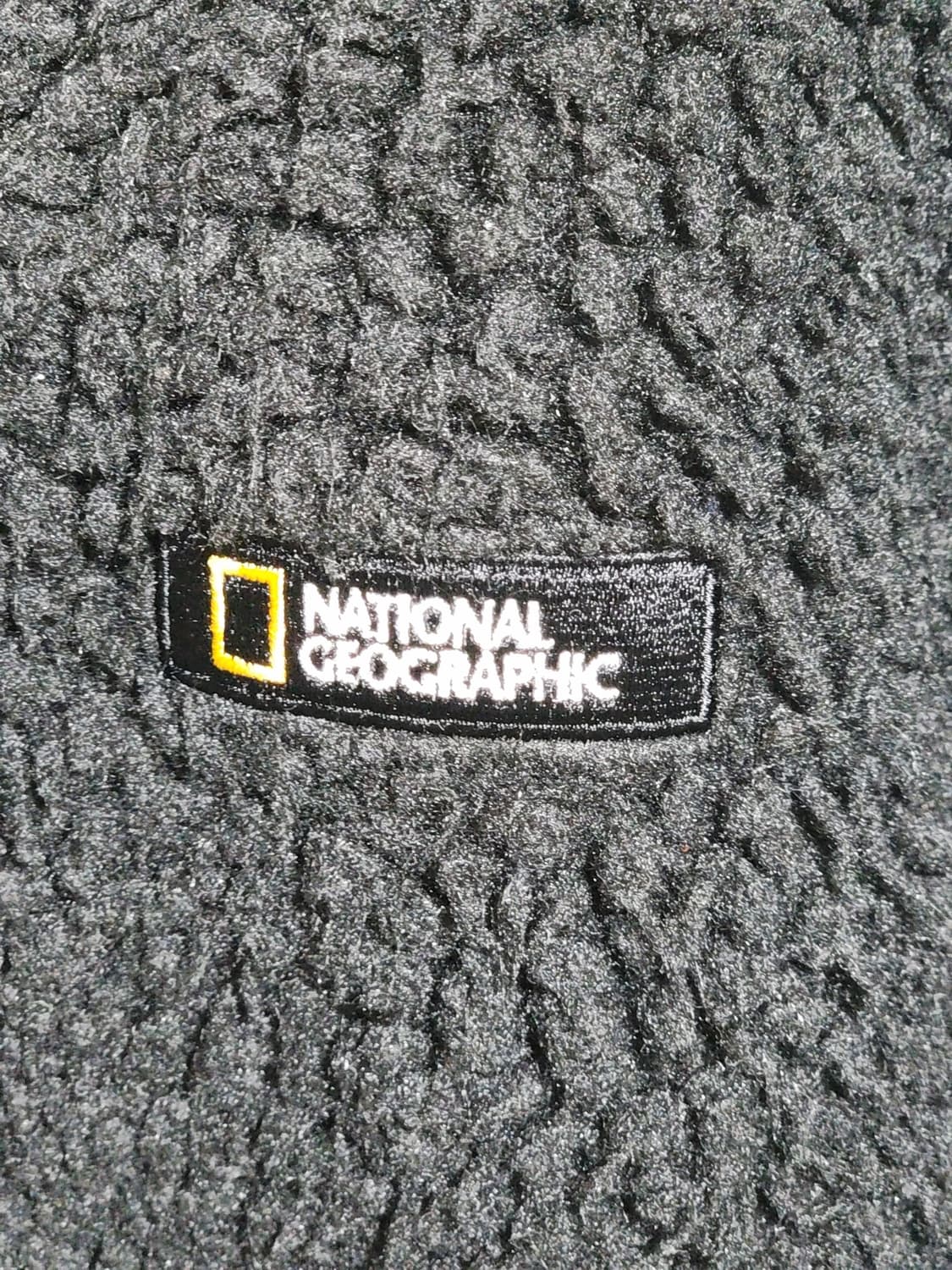 (M) 내셔널지오그래픽 플리스 점퍼 블랙 뽀글이 후리스 후드자켓  상품이미지4
