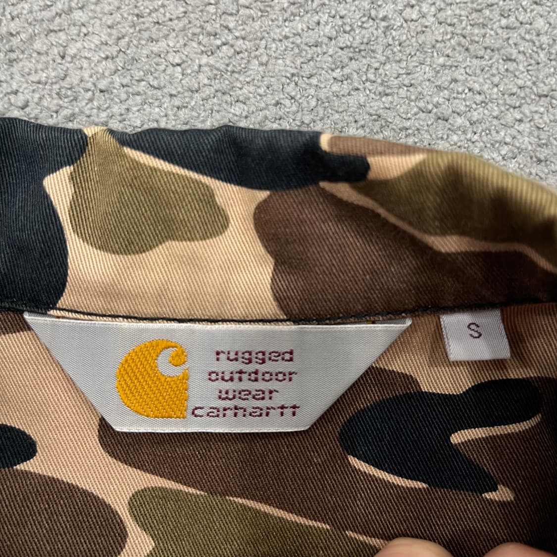 S 칼하트 카모플라쥬 셔츠 상품이미지4