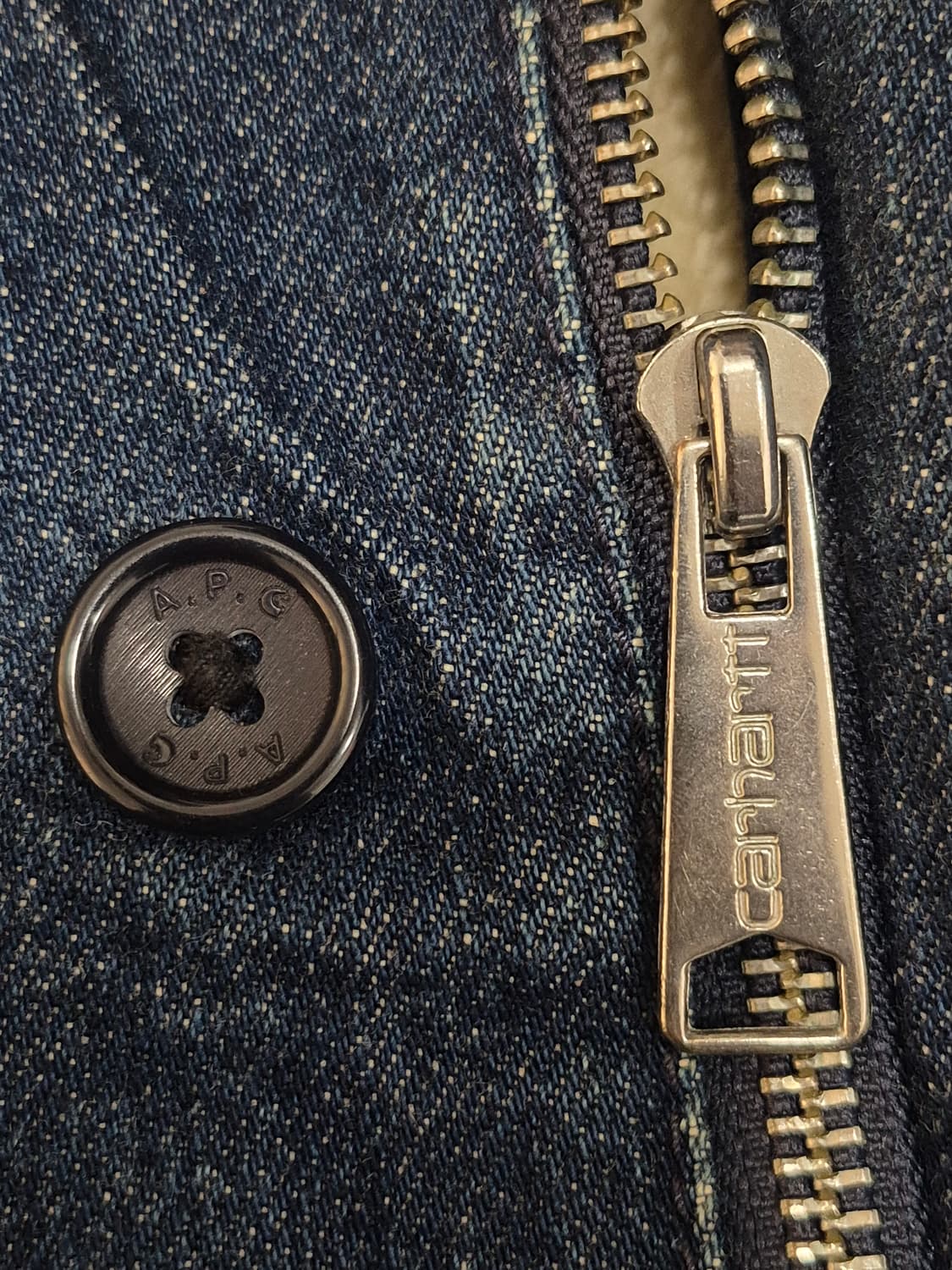 A.P.CxCarhartt WIP 13fw 데님덱자켓 남성 100사이즈 상품이미지7