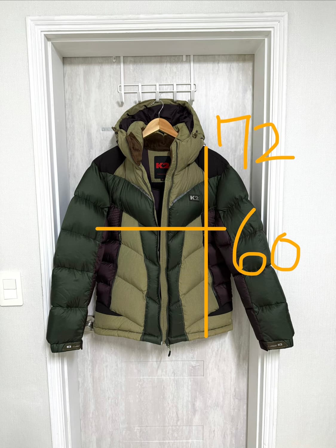 남성 100-105 / K2 구스다운 빵빵 패딩 상품이미지2