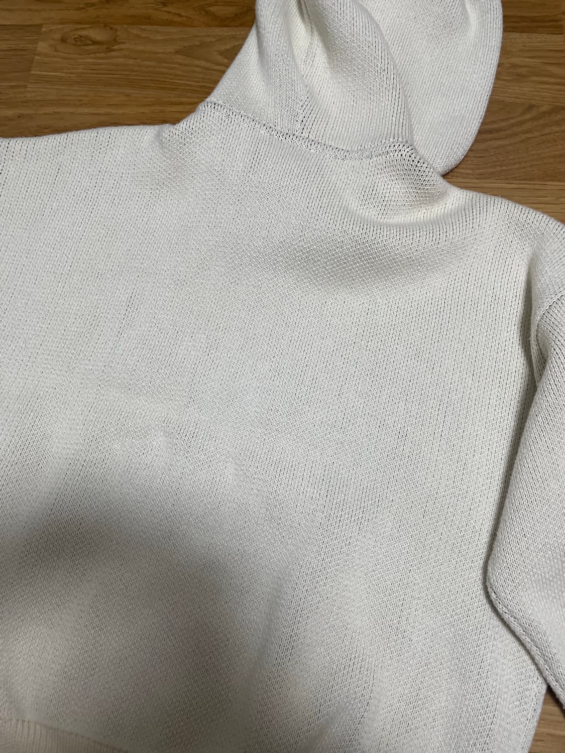 피어오브갓 에센셜 니트 후드 크림 M사이즈 상품이미지4