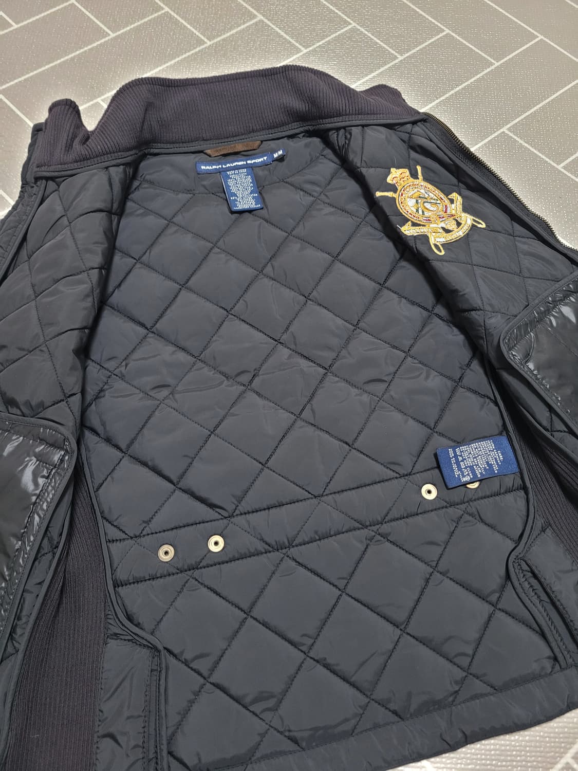 랄프로렌 스포츠 컨트리 라이더스 앤 자키 클럽 퀄팅 베스트 M 상품이미지3