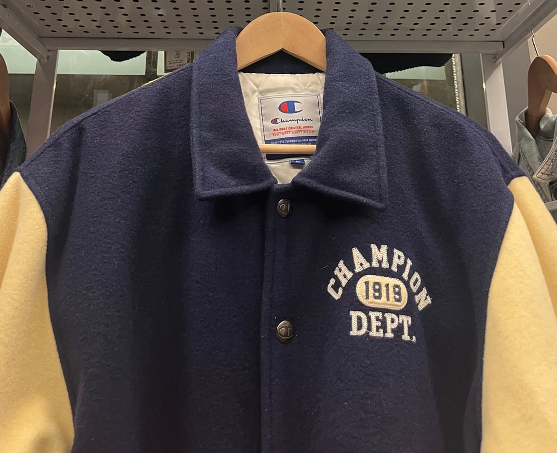 00s 챔피온 바시티 자켓 네이비/아이보리 상품이미지2