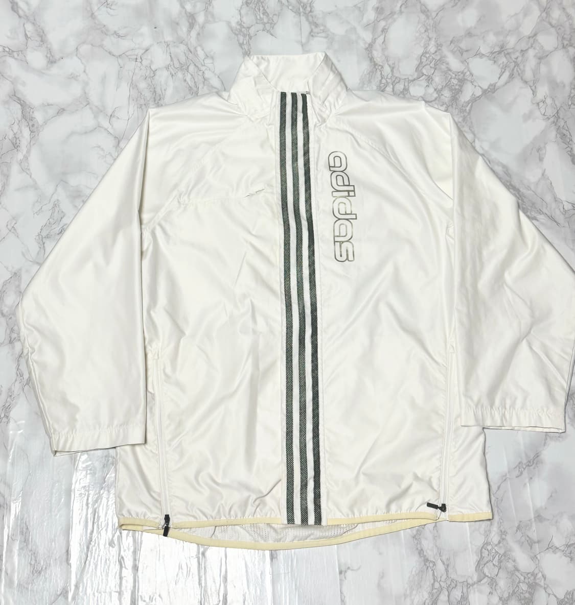 아디다스 빅로고 화이트 올드스쿨 바람막이 자켓 상품이미지1