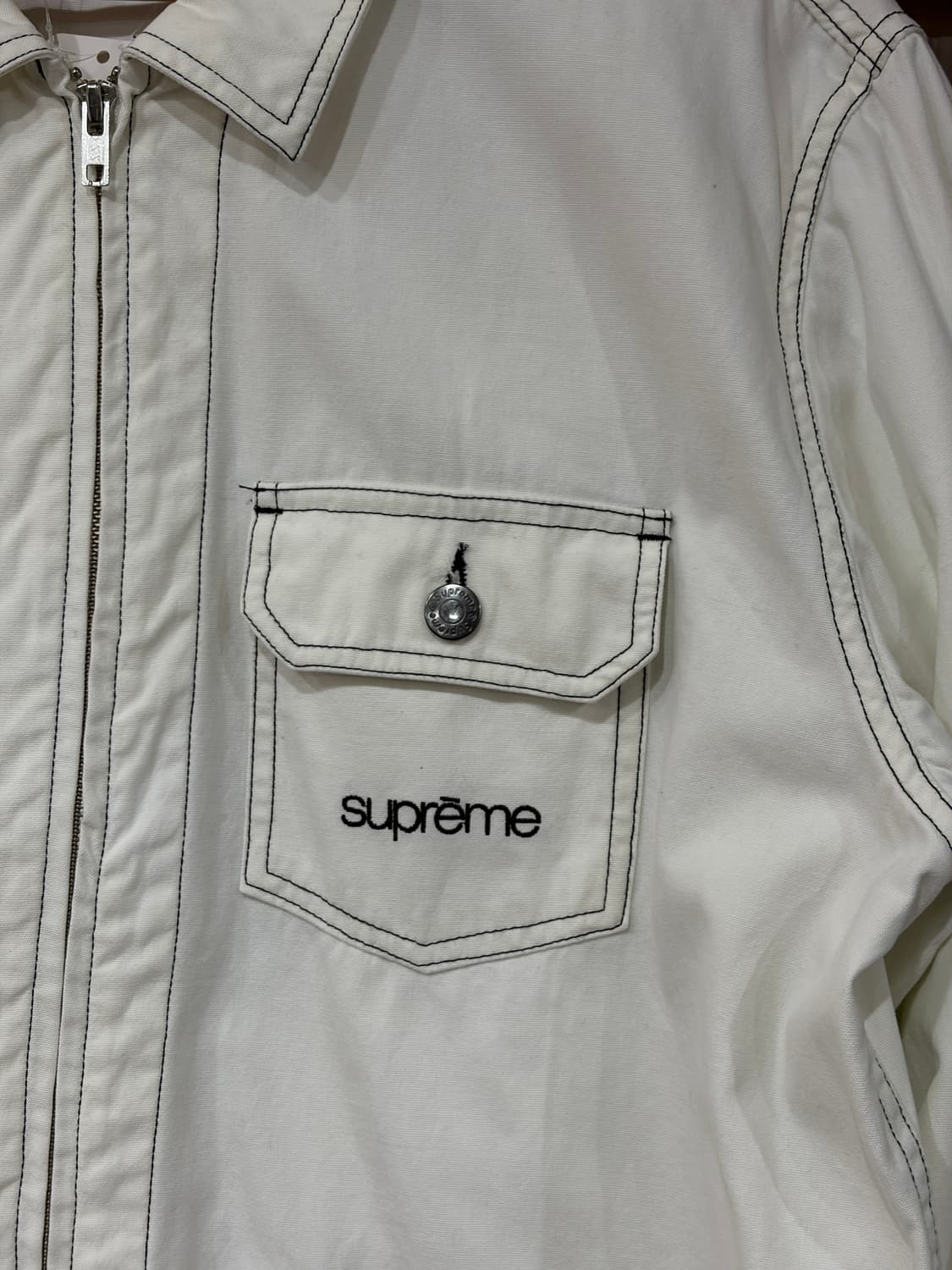 18ss 슈프림 콘트라스트 스티치 워크자켓 상품이미지3