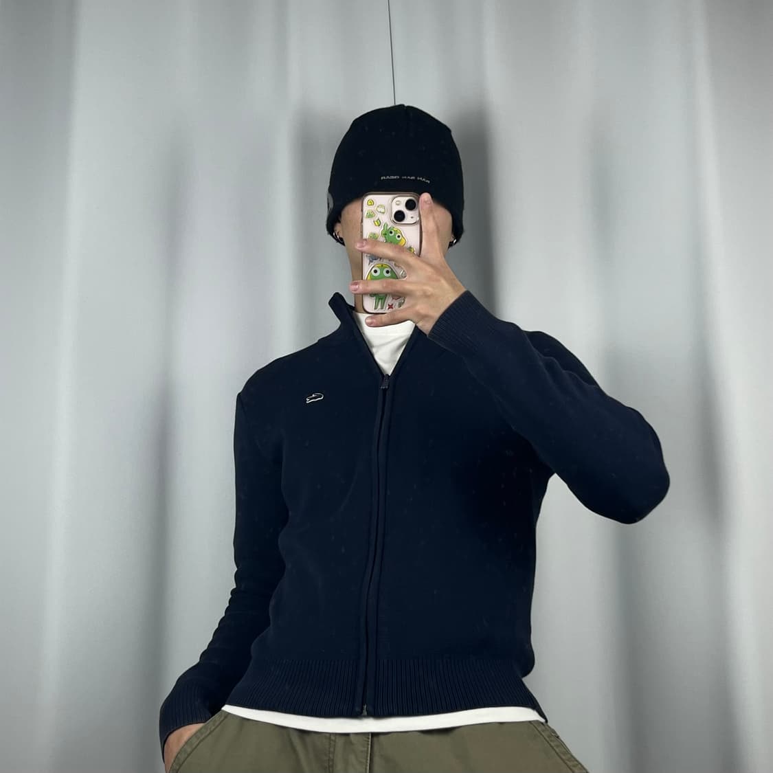 <라코스테 딱붙 니트 집업> No.1430 상품이미지2