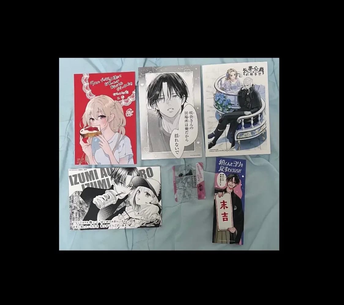 애니엽서4장,캐릭캐릭체인지 미니 포카1장,책갈피 1장 세트 상품이미지1