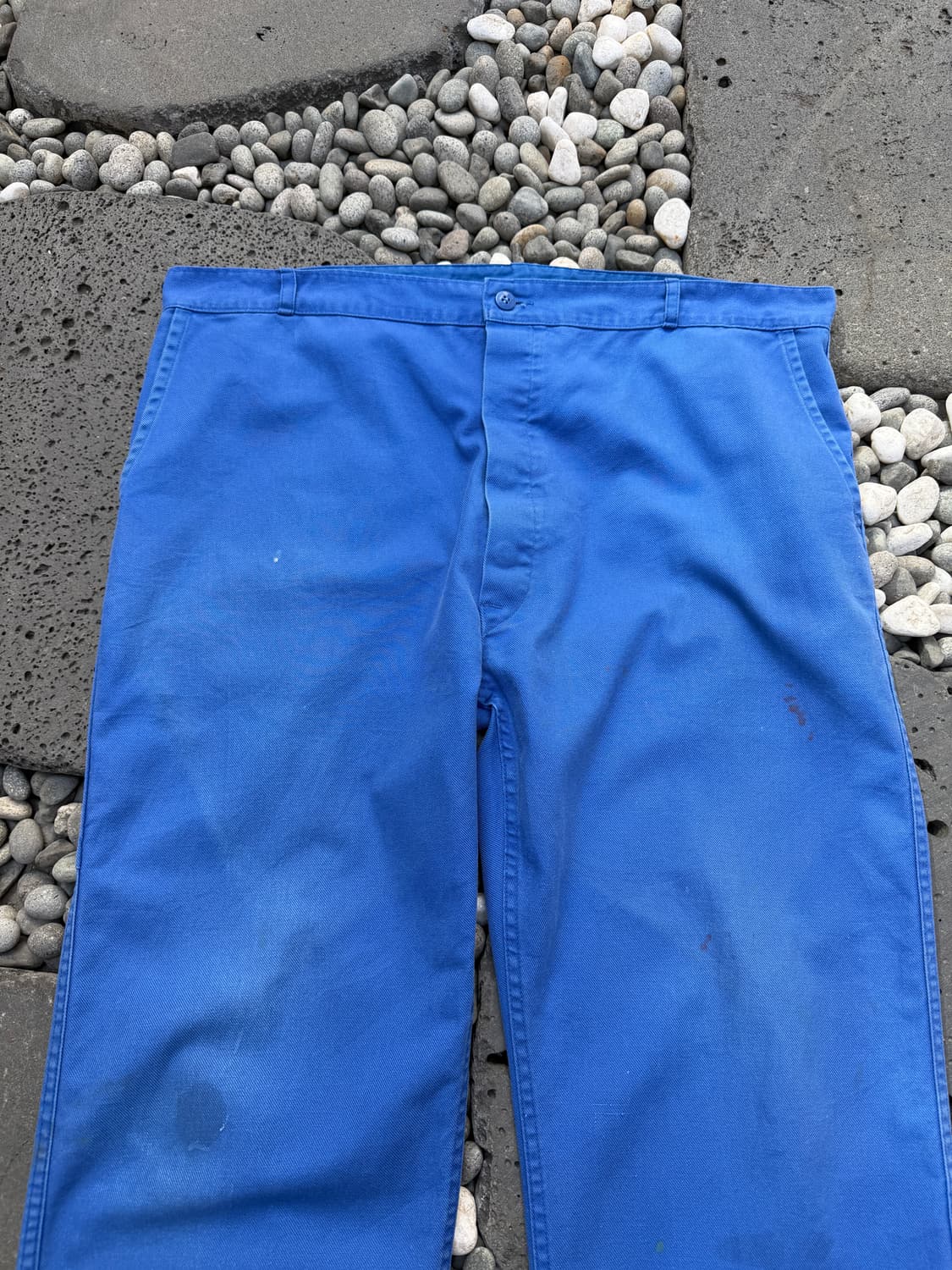 1970s FADED WASHED BLUE 빈티지 프렌치 워크팬츠 상품이미지3