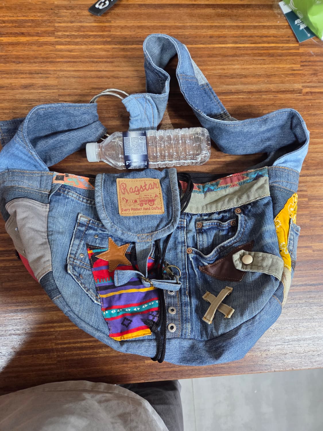 빈티지 ragstar 패치워크 데님 리폼 크로스백  상품이미지1