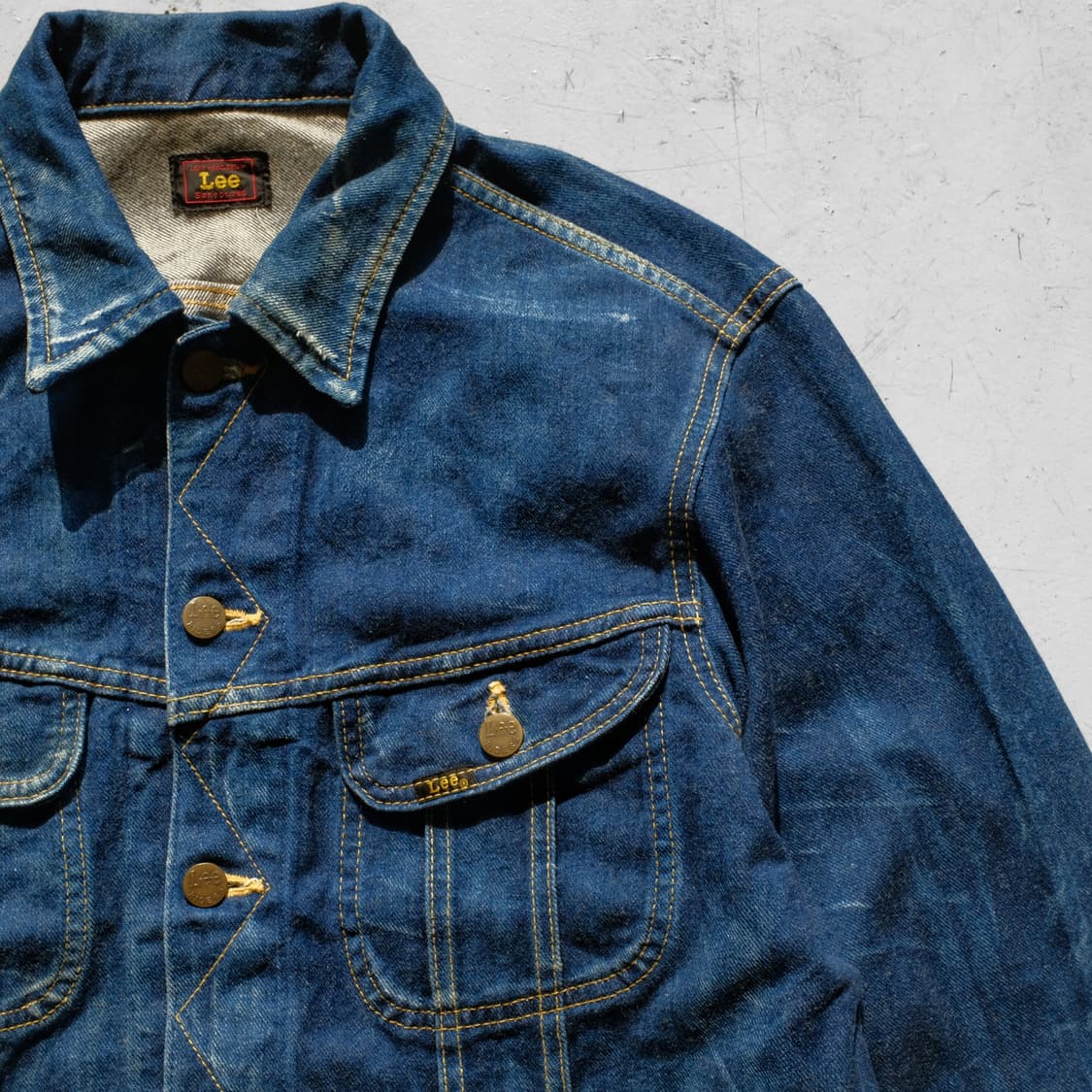 1990’s Lee Fade Denim Trucker Jacket 상품이미지4