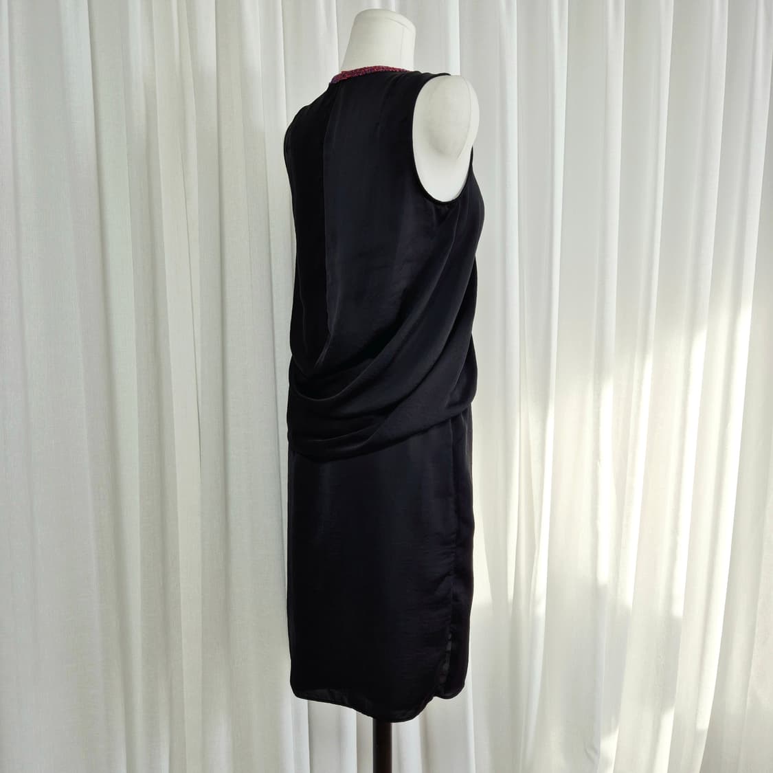 까르뱅 CARVEN 셔링 드레이프 원피스 드레스 (55) 상태최상 상품이미지2