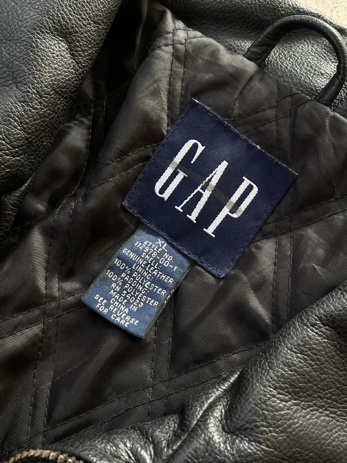 90s Old GAP Leather Jacket 상품이미지5