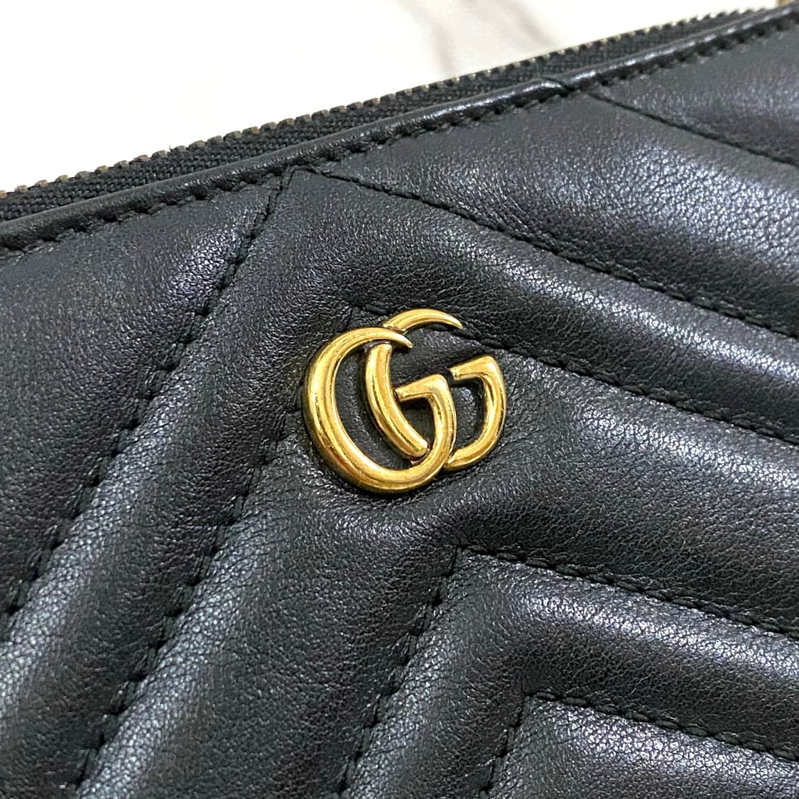 구찌 GG 마몽 가죽 체인 파우치백 블랙 443129 상품이미지6