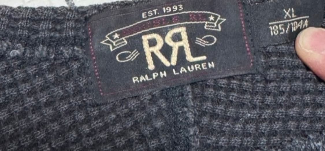 RRL더블알엘 가먼트 다이 와플 니트 셔츠 xl 상품이미지4