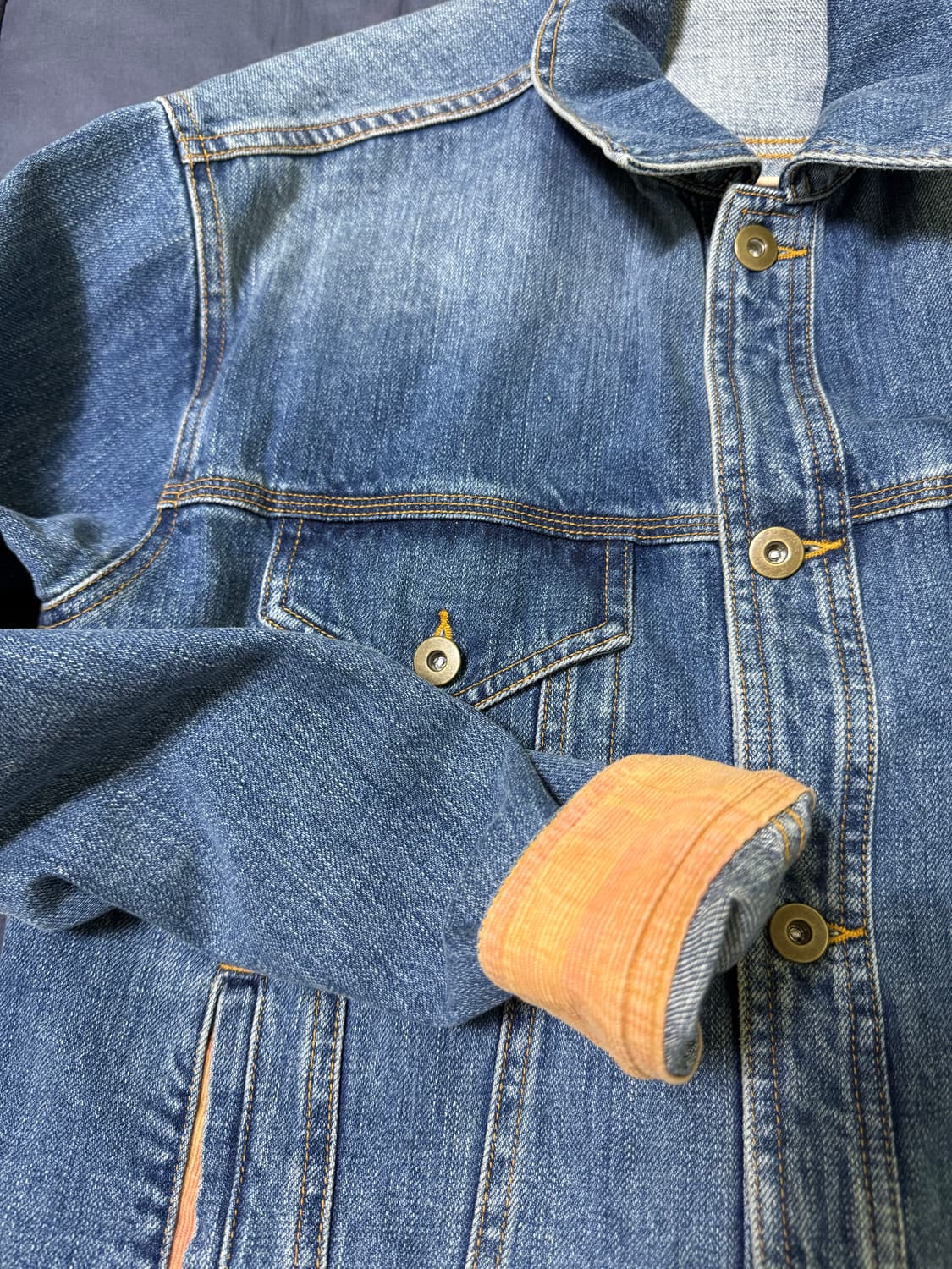 벨리에x브로큰 엄브렐라 재팬 데님 자켓 상품이미지5