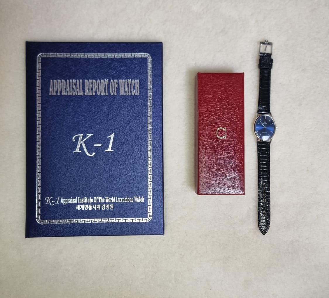 오메가 드빌 앨립스 블루 다이얼 핸드와인딩 남여공용 시계 상품이미지8