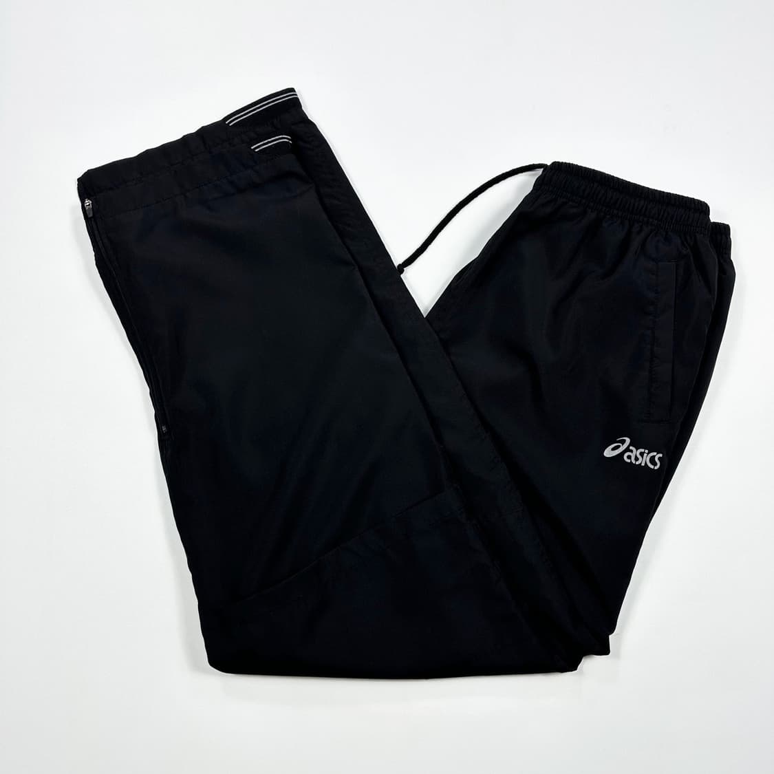 아식스 트레이닝 와이드 블랙 우븐팬츠 (XL) 상품이미지2