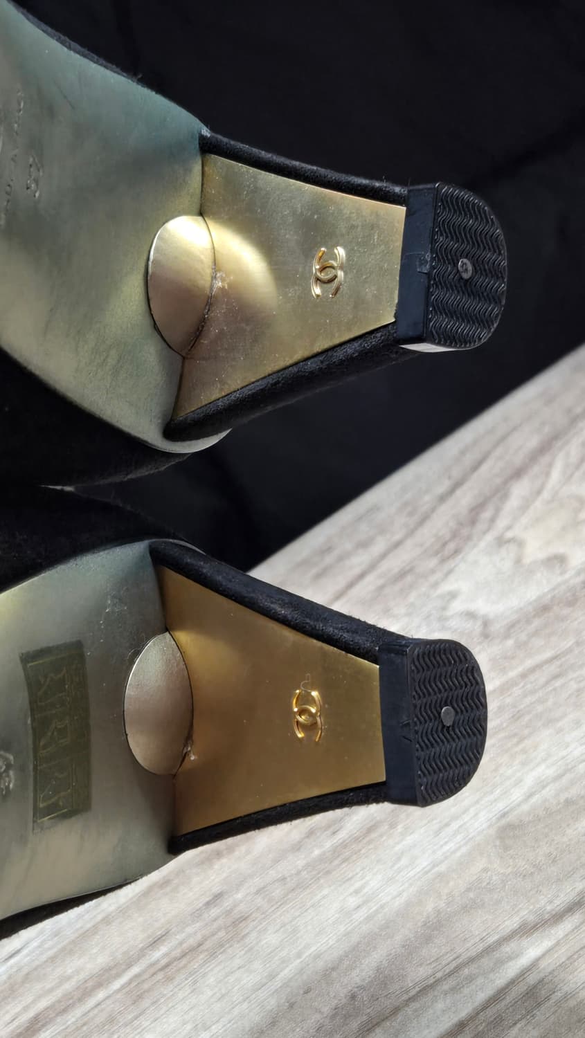 샤넬 까멜리아 스웨이드 플라워 장식 펌프스힐 상품이미지8