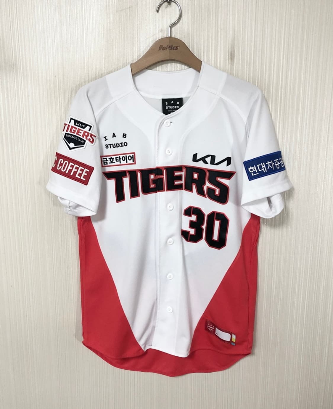 KBO 아이앱스튜디오 기아타이거즈 어센틱 홈유니폼 S(90) #30 상품이미지1