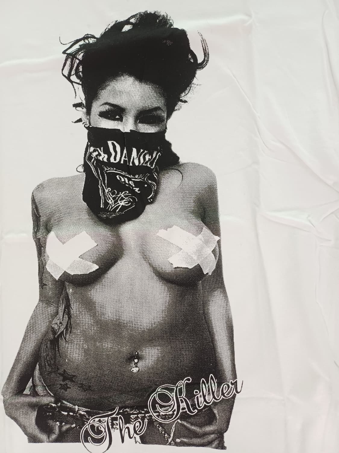 [M] 빈티지 펑크 스트릿 타투 보더 스케이터 반팔티셔츠 상품이미지1