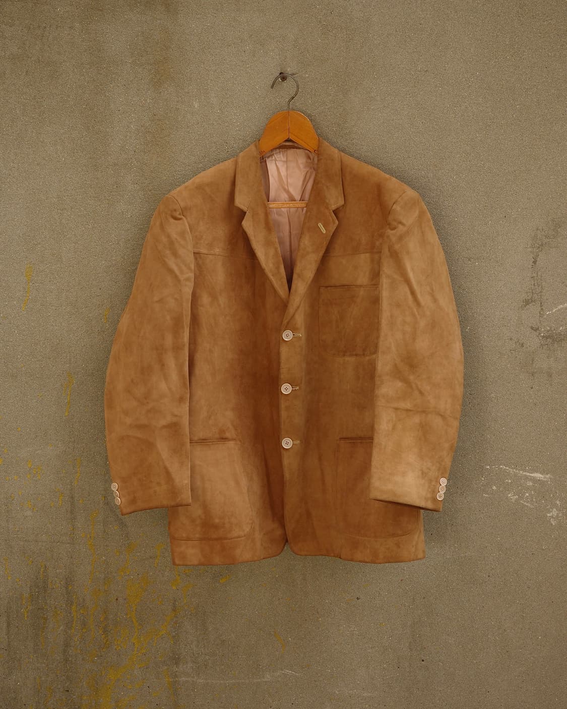 50‘s Burlington’s 부티크 샵 누벅 레더 블레이저 상품이미지1
