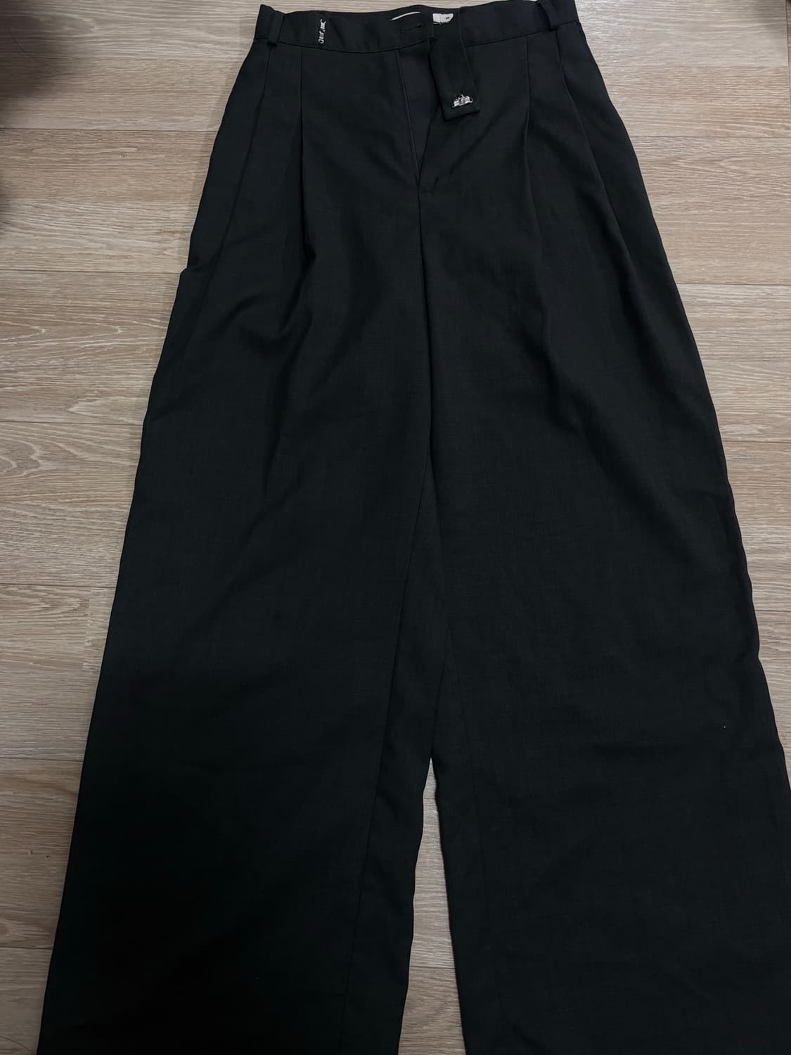 None 카키 와이드 슬랙스 상품이미지1