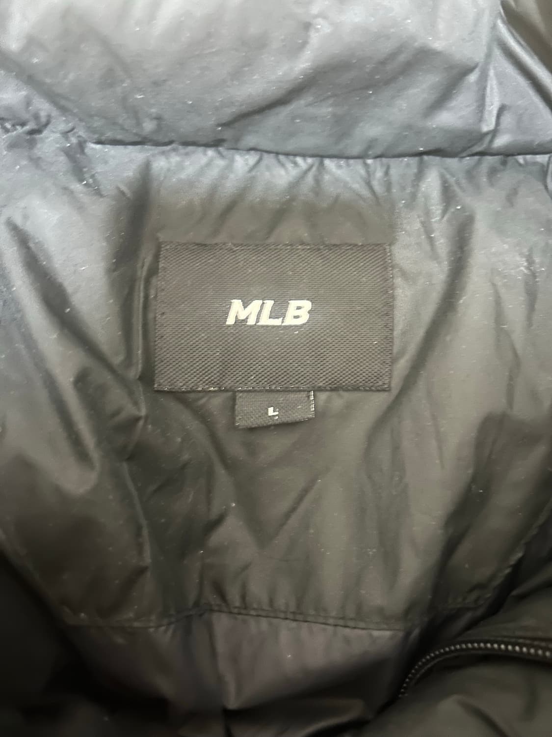 MLB 베이직 숏패딩 블랙 상품이미지3