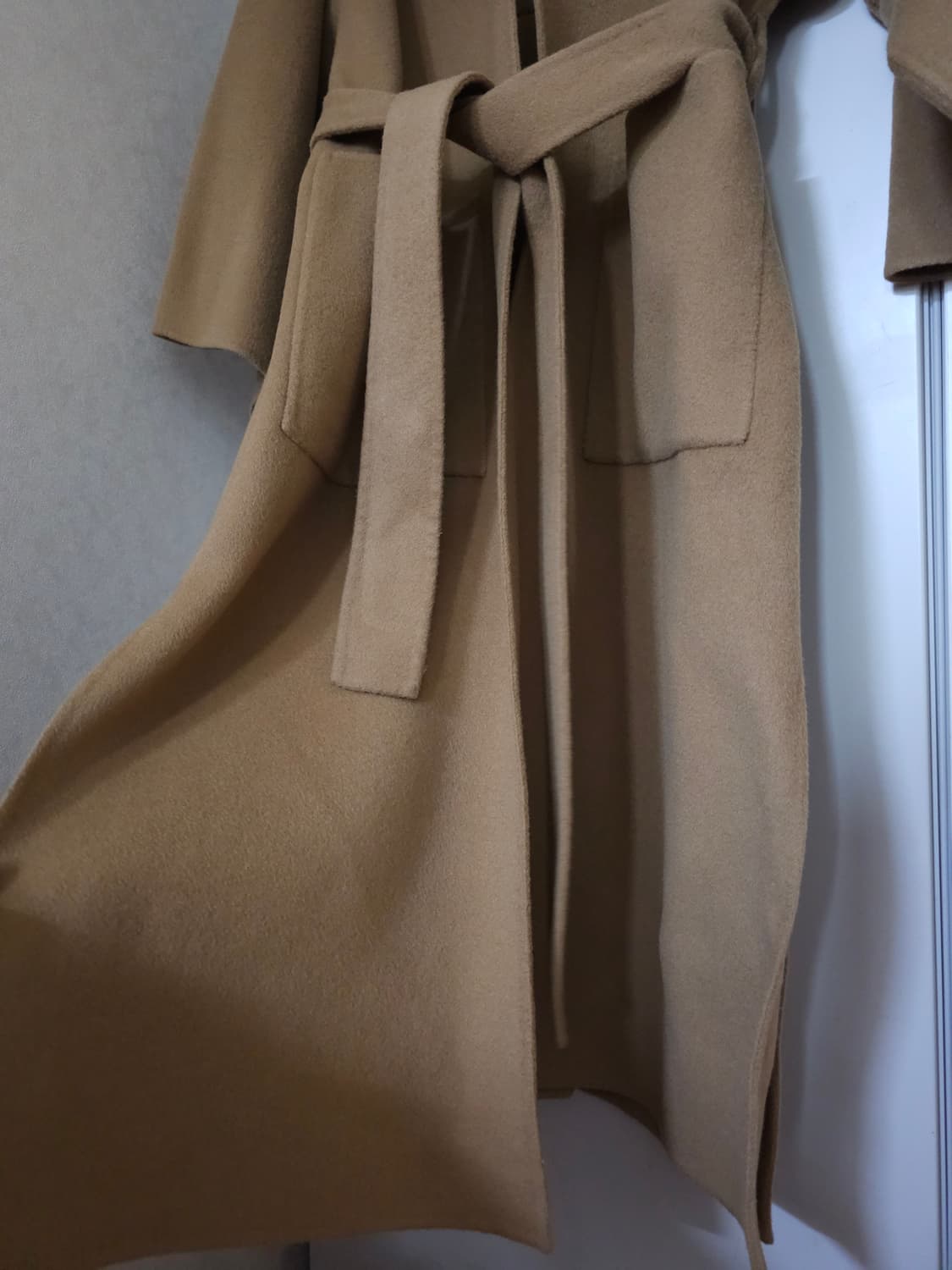 FLAT BASE 캐시미어 핸드메이드코트 상품이미지3