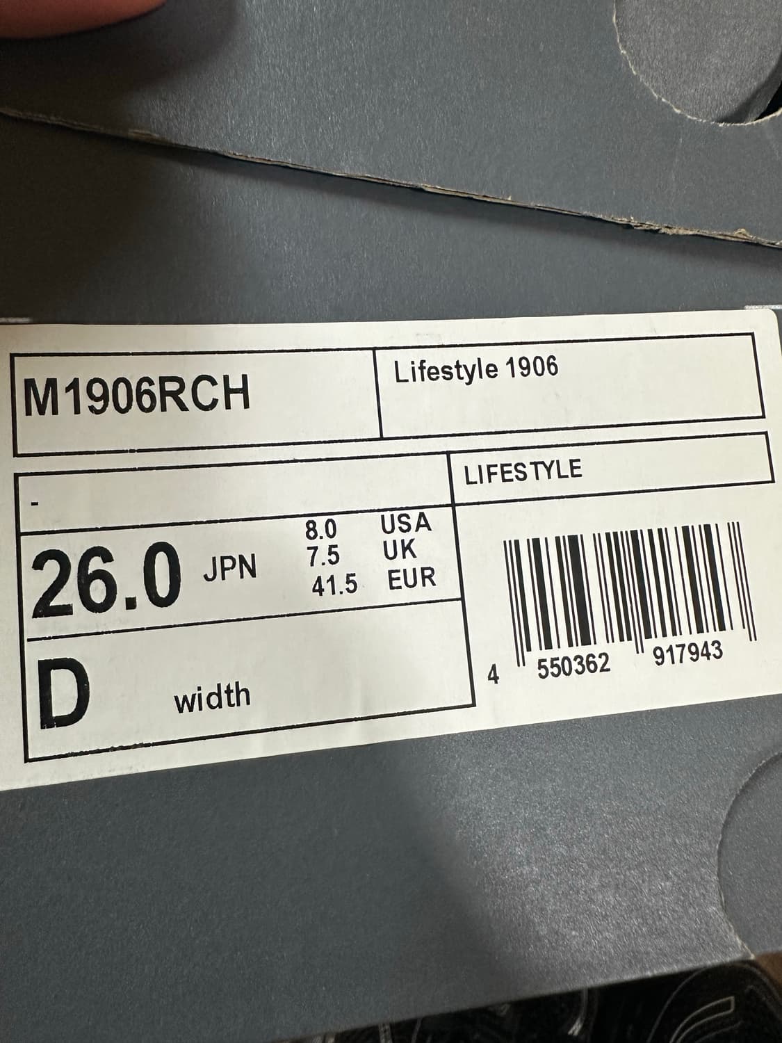 뉴발란스 M1906RCH 운동화 260mm 상품이미지2