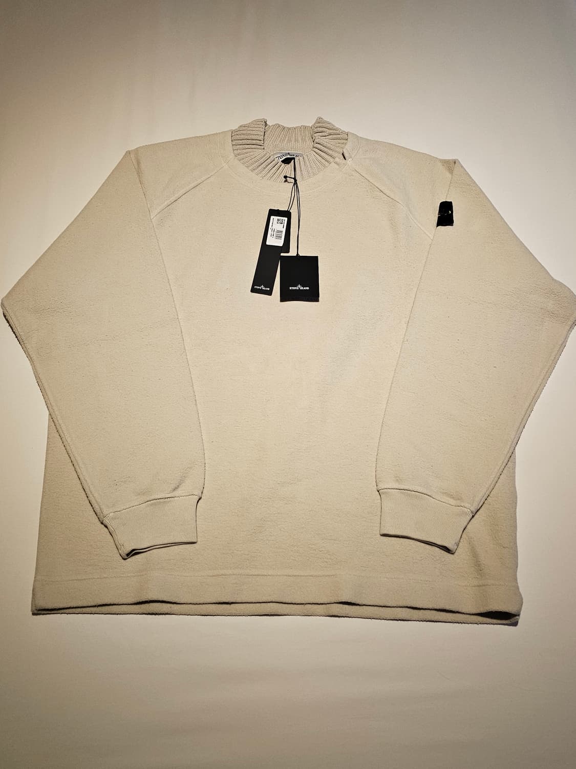 스톤아일랜드 플리스 모크 터틀넥 스웨트셔츠 (새 상품) 상품이미지1
