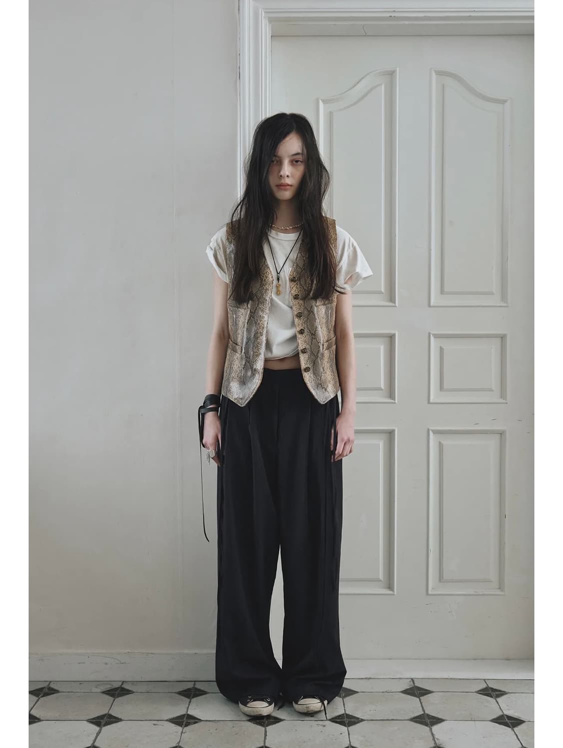 데어드 CONTRAST STRIPE HANDKERCHIEF TROUSER 상품이미지2