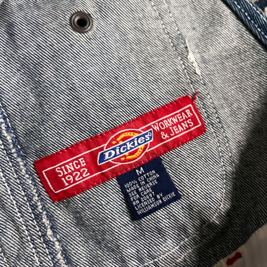 M 디키즈 데님 오버롤 원피스/W2765 상품이미지5