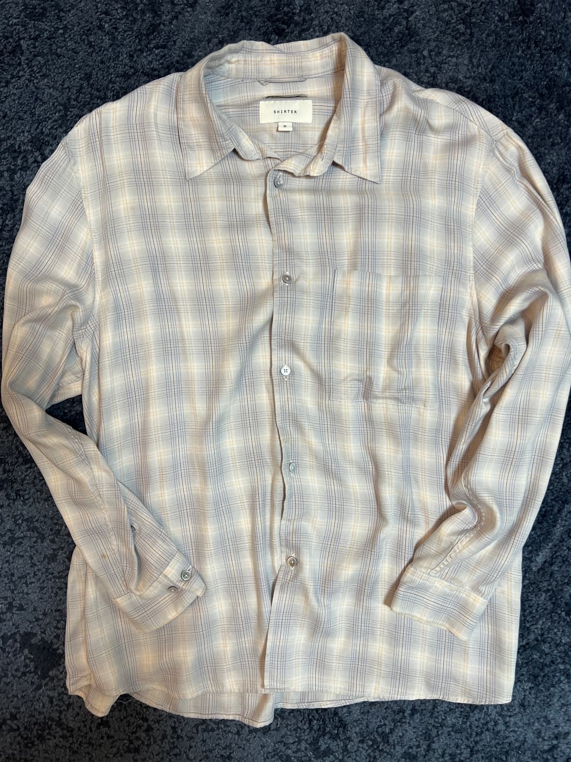 셔터 나보나 체크셔츠 23ss M 상품이미지1