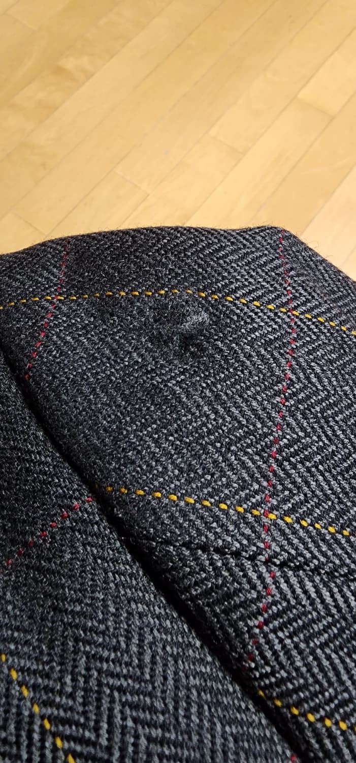 버버리 진그레이 헤링본 모직자켓 3XL(하자) 상품이미지10