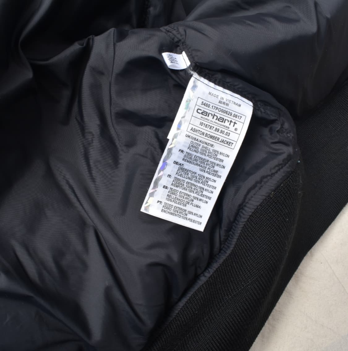 칼하트 항공점퍼 마원 MA-1 플라이트 자켓 XL N0722 상품이미지7