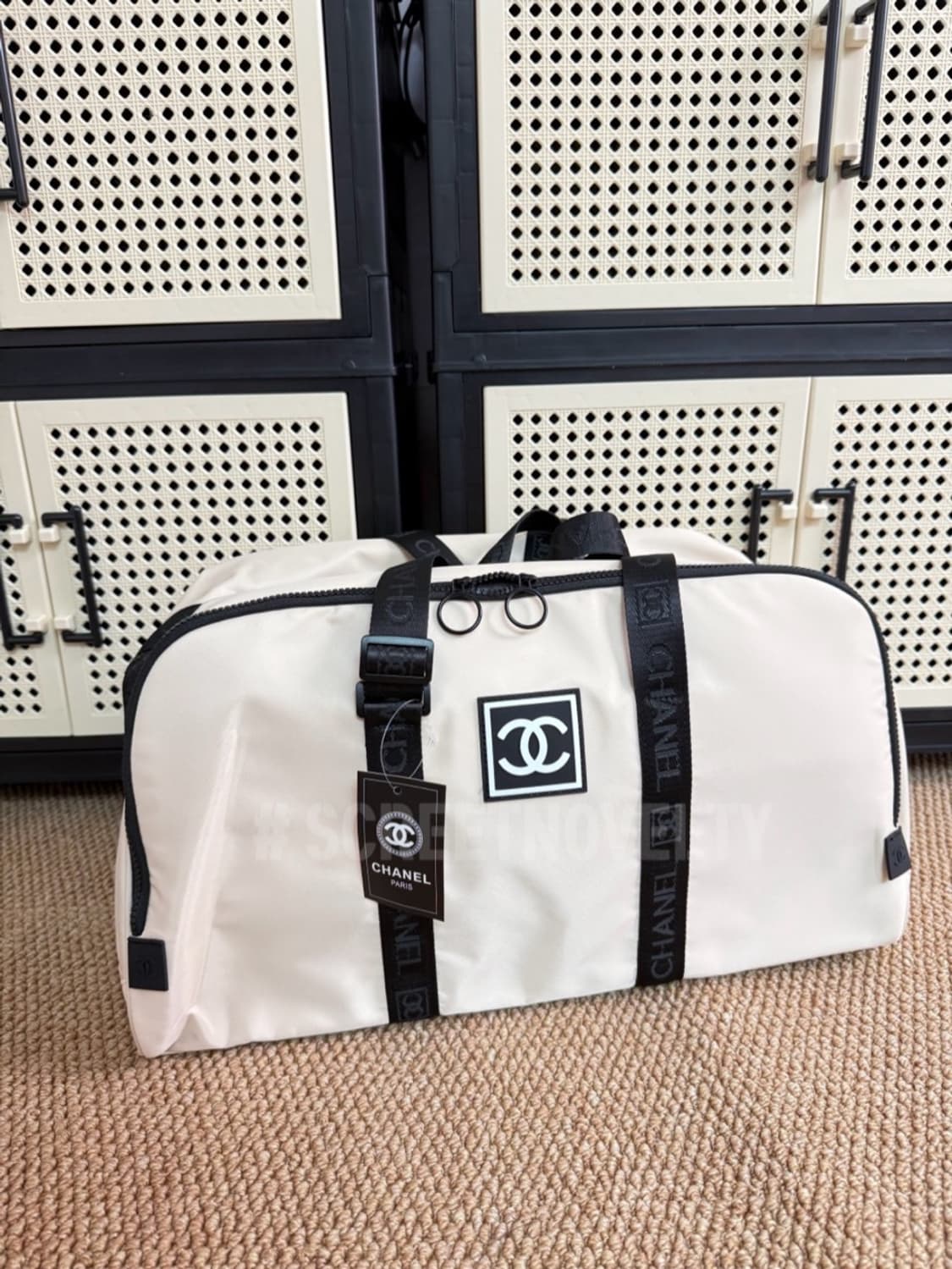 샤넬뷰티 보스턴백 여행가방 아이보리 무료배송 상품이미지1